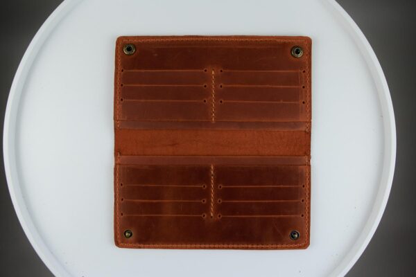 Портмоне мужское Skill Crazy Horse тиснение крокодил коричневое