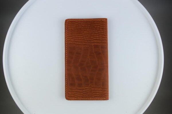 Портмоне мужское Skill Crazy Horse тиснение крокодил коричневое