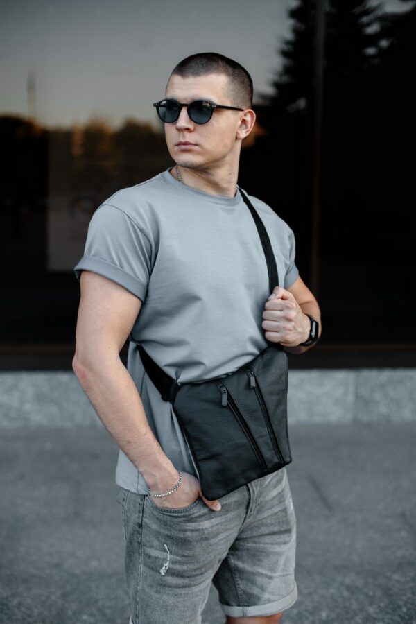 Сумка слінг чоловіча Skill чорна