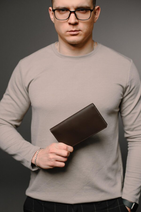 Портмоне мужское Skill коричневое