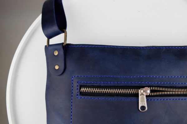 Сумка месенджер чоловіча Skill Crazy Horse синя