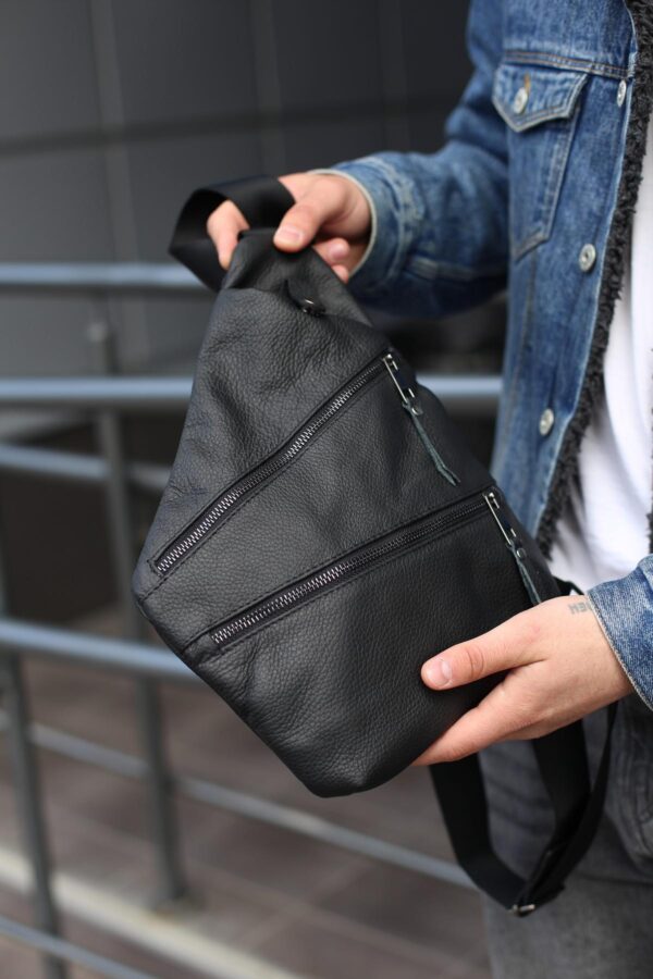 Сумка слинг мужская Skill черная