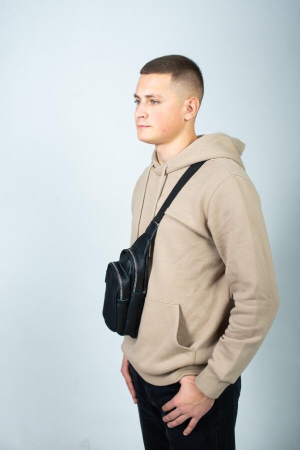 Сумка слінг чоловіча Skill чорна