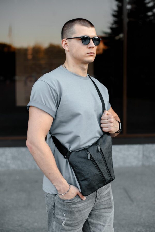 Сумка слінг чоловіча Skill чорна