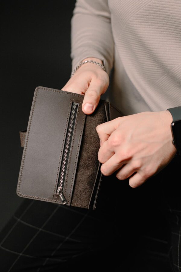 Портмоне мужское Skill коричневое