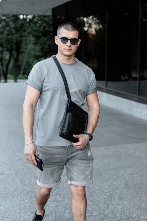 Сумка мессенджер мужская Skill Bizz черная