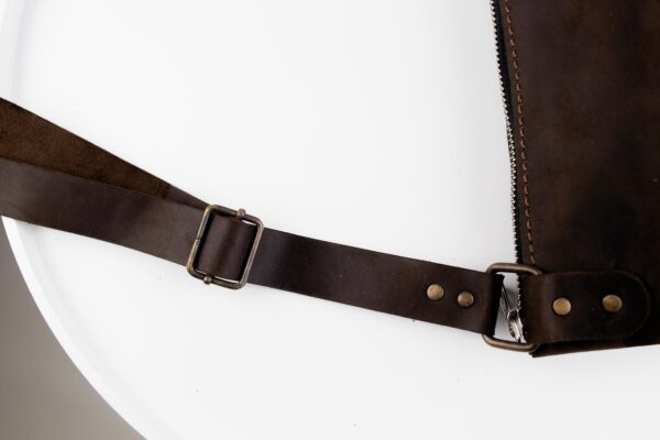 Сумка мессенджер мужская Skill Crazy Horse коричневая