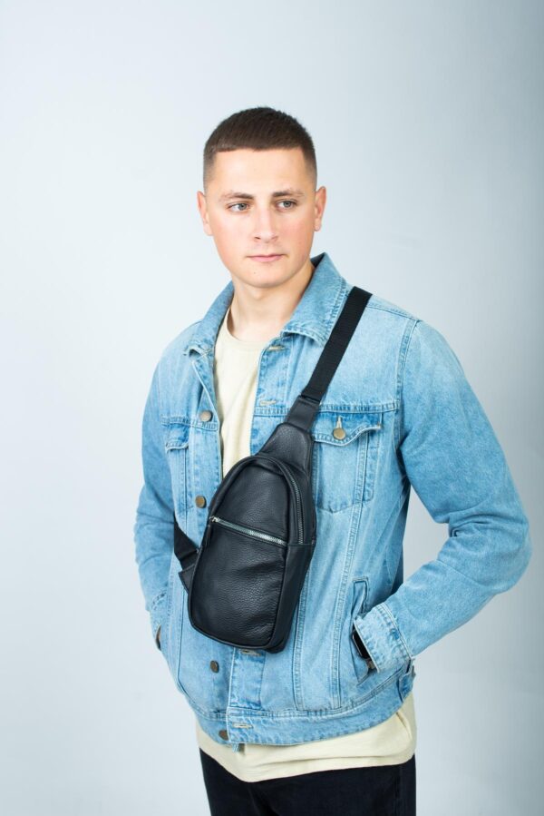 Сумка слинг мужская Skill черная