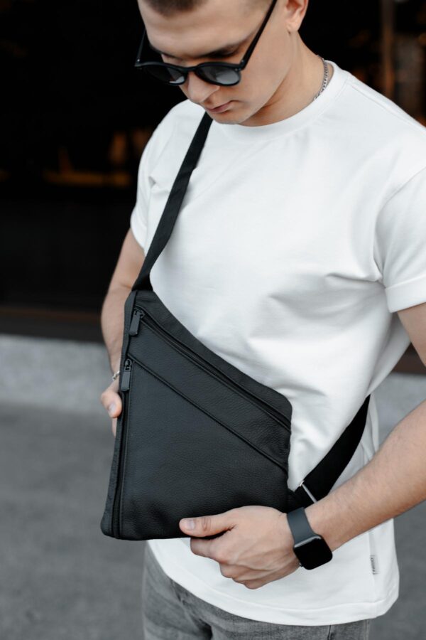 Сумка слінг чоловіча Skill чорна