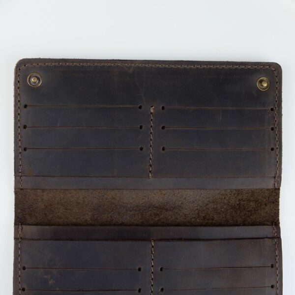 Портмоне мужское Skill Crazy Horse тиснение крокодил коричневое