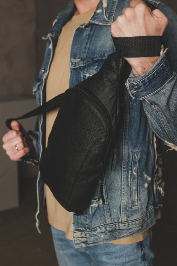 Сумка слінг чоловіча Skill Slow чорна