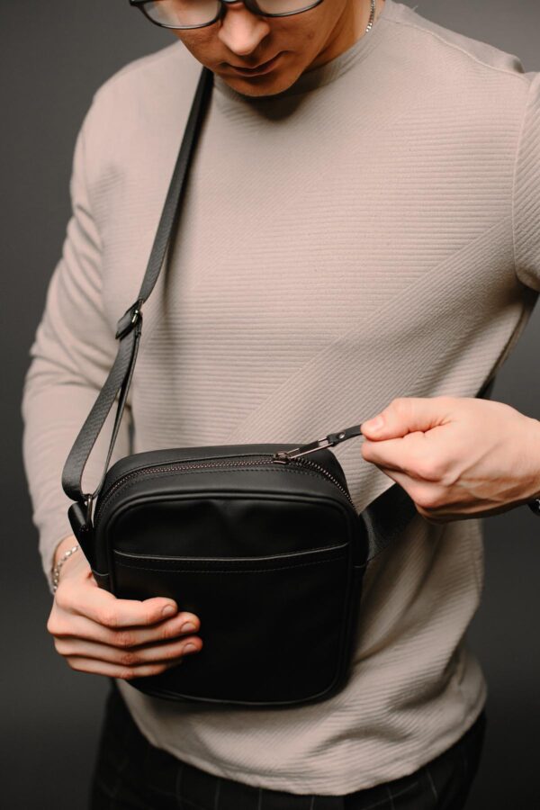 Сумка месенджер чоловіча Skill Light чорна