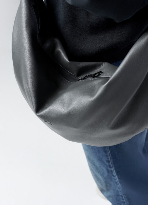 Сумка-бананка мужская Sambag Hobo Bag-Glove графитовая