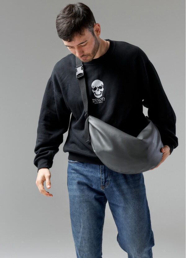 Сумка-бананка мужская Sambag Hobo Bag-Glove графитовая