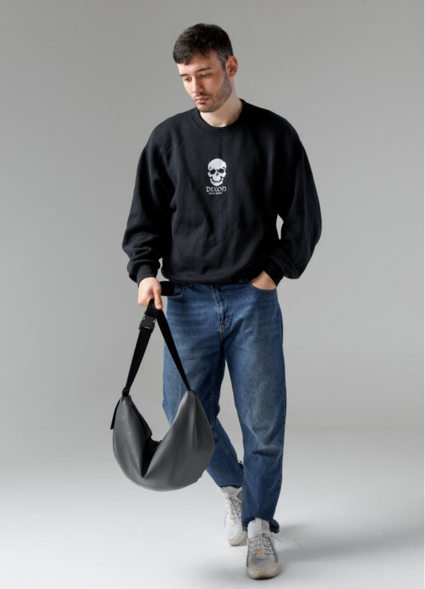 Сумка-бананка мужская Sambag Hobo Bag-Glove графитовая