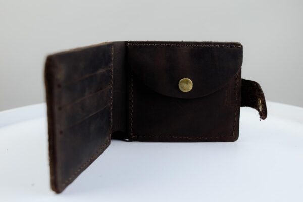 Кошелек мужской Skill Crazy Horse тиснение крокодил коричневый