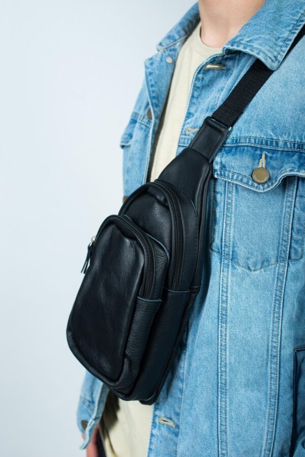 Сумка слінг чоловіча Skill чорна