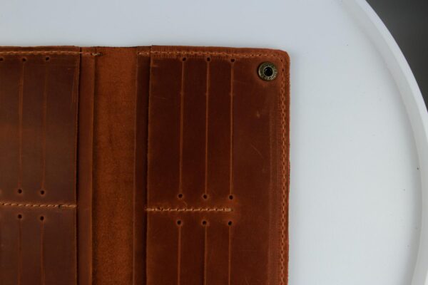 Портмоне мужское Skill Crazy Horse тиснение крокодил коричневое