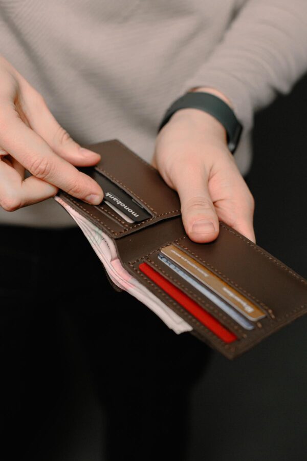 Кошелек бифолд мужской Skill коричневый