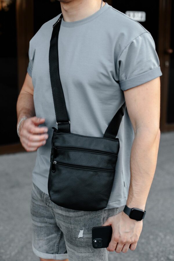 Сумка мессенджер мужская Skill черная