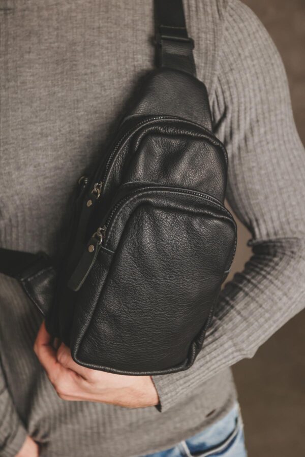 Сумка слінг чоловіча Skill чорна