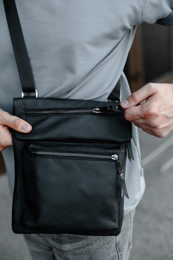 Сумка мессенджер мужская Skill Bizz черная