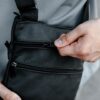 Сумка мессенджер мужская Skill черная