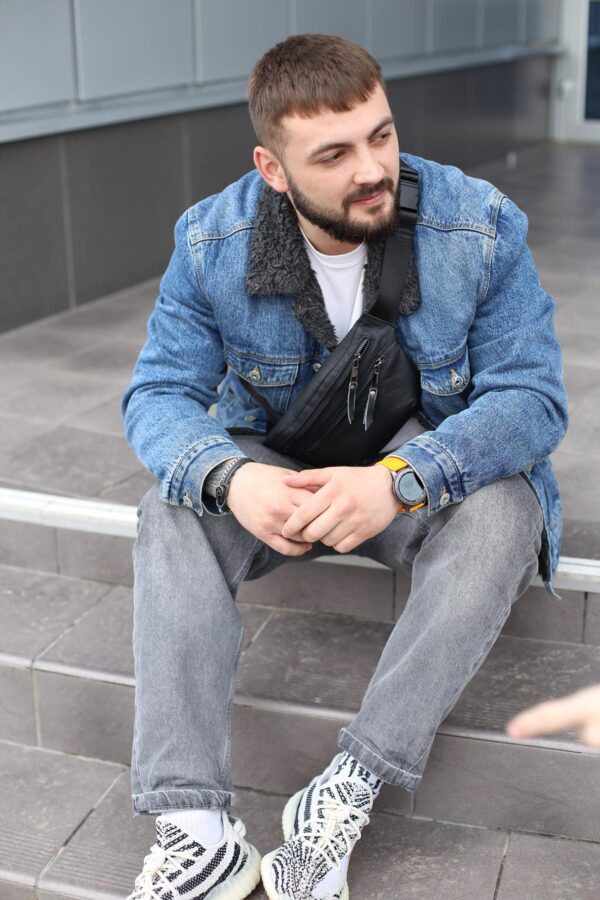 Бананка чоловіча Skill Two Line чорна