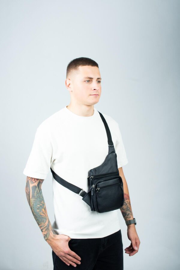 Сумка слінг чоловіча Skill чорна