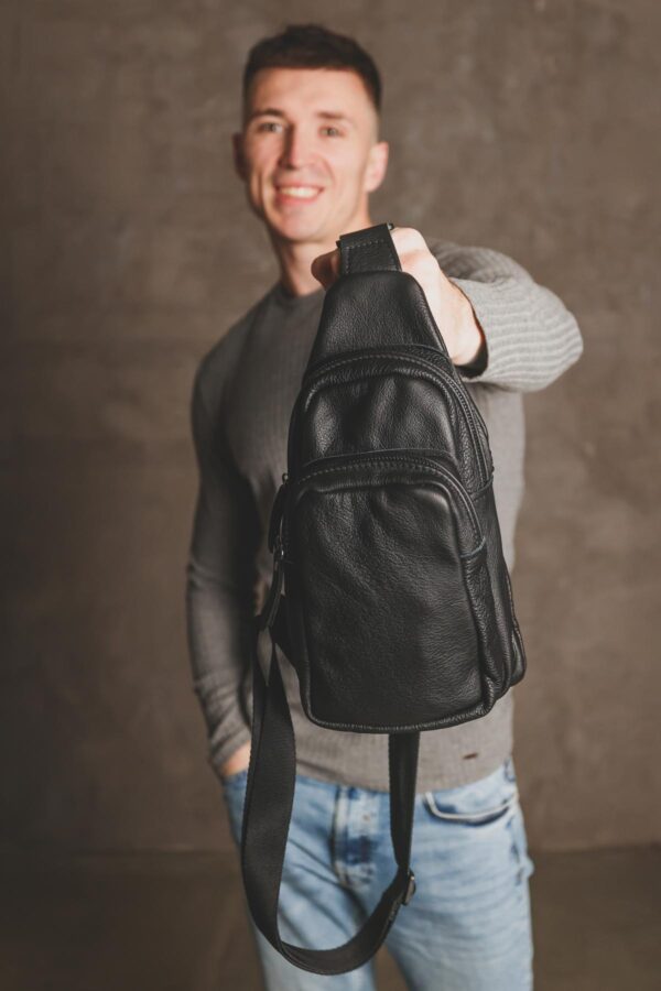 Сумка слінг чоловіча Skill чорна