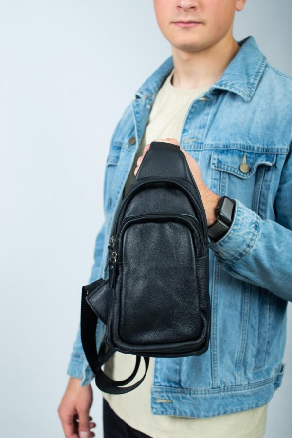 Сумка слінг чоловіча Skill чорна