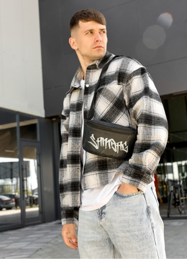 Бананка мужская Sambag Tirso Msh с принтом черная