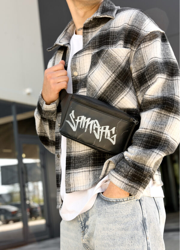 Бананка мужская Sambag Tirso Msh с принтом черная