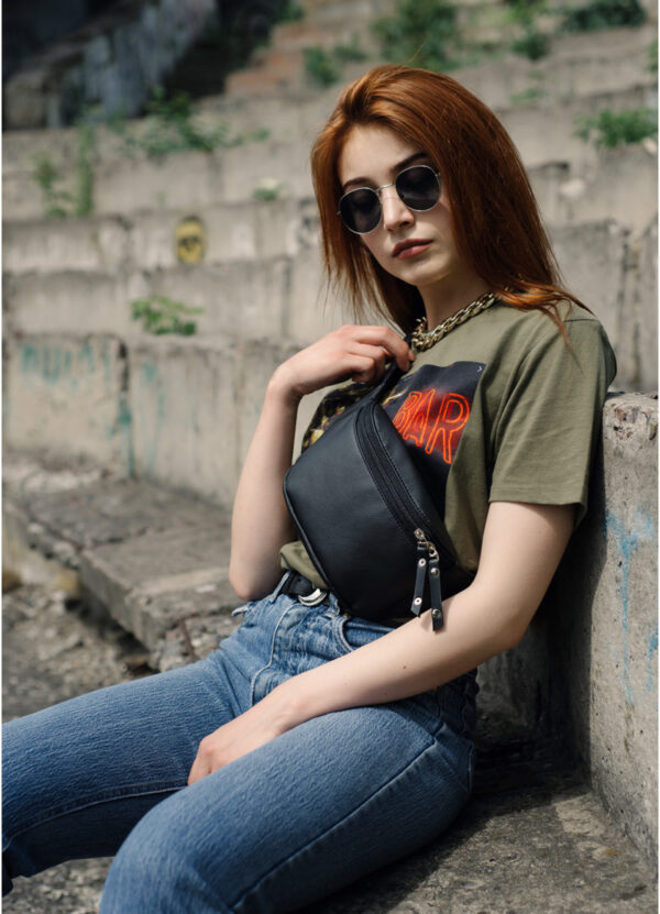 Бананка женская Sambag Tirso Mth с поясом черная