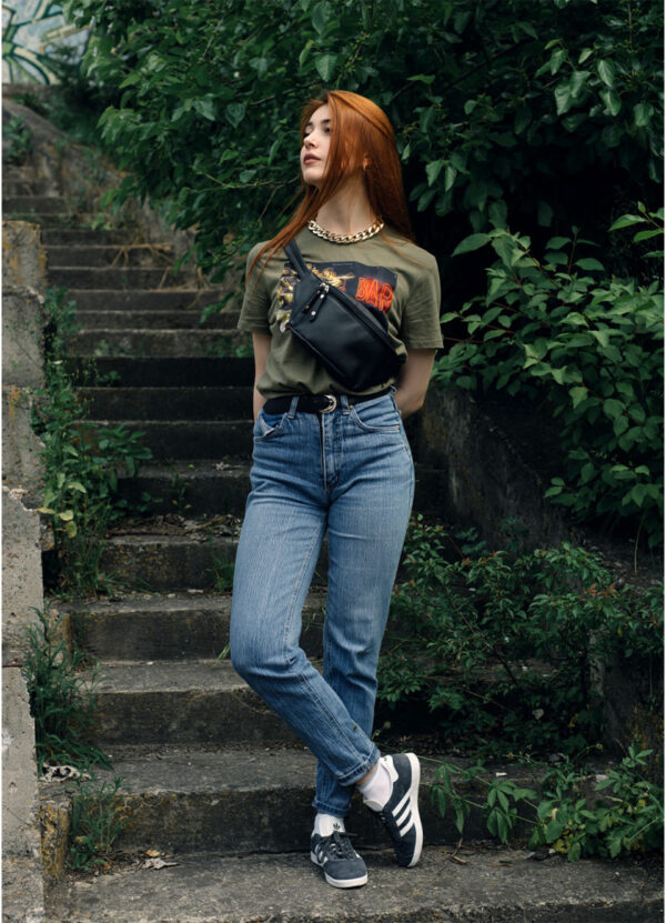 Бананка женская Sambag Tirso Mth с поясом черная