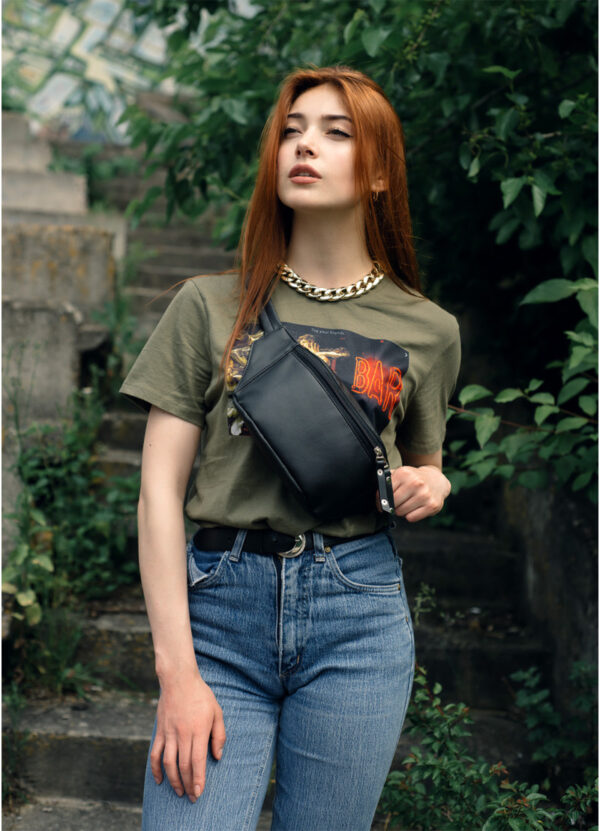 Бананка женская Sambag Tirso Mth с поясом черная