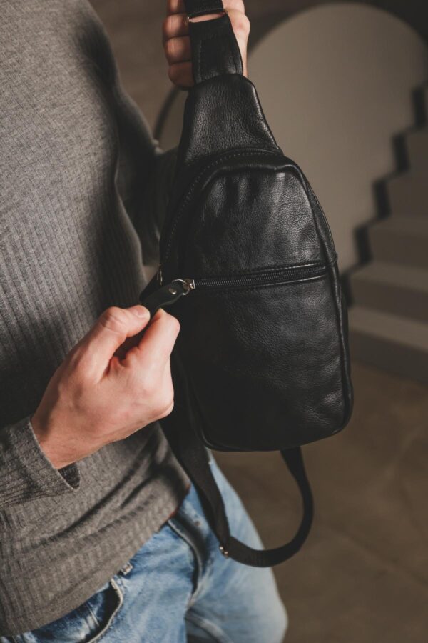 Сумка слінг чоловіча Skill чорна