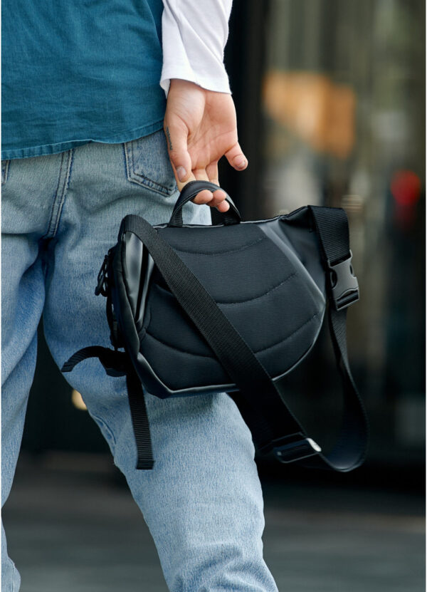 Сумка-бананка мужская Sambag Dynamicdart черная