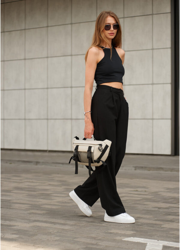 Сумка-бананка жіноча Sambag Dynamicdart сіра