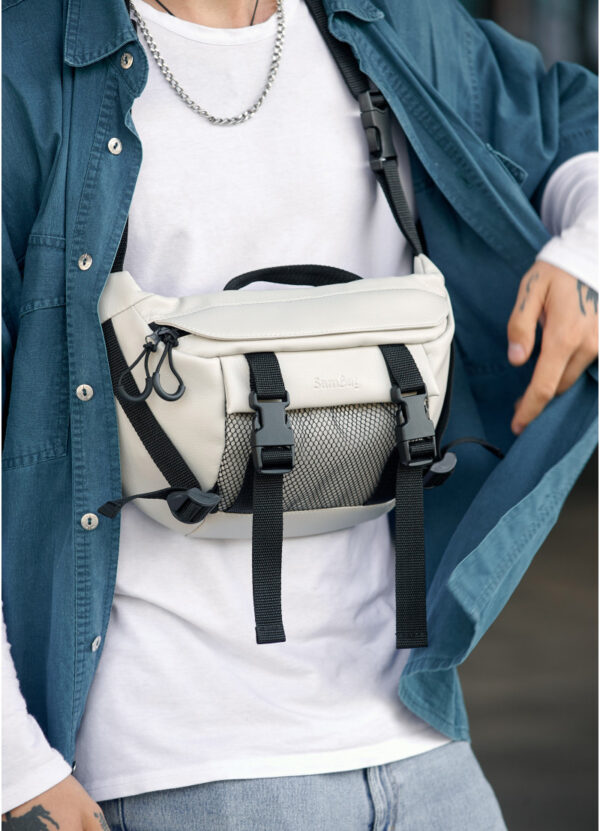 Сумка-бананка чоловіча Sambag Dynamicdart сіра