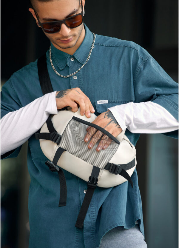 Сумка-бананка чоловіча Sambag Dynamicdart сіра