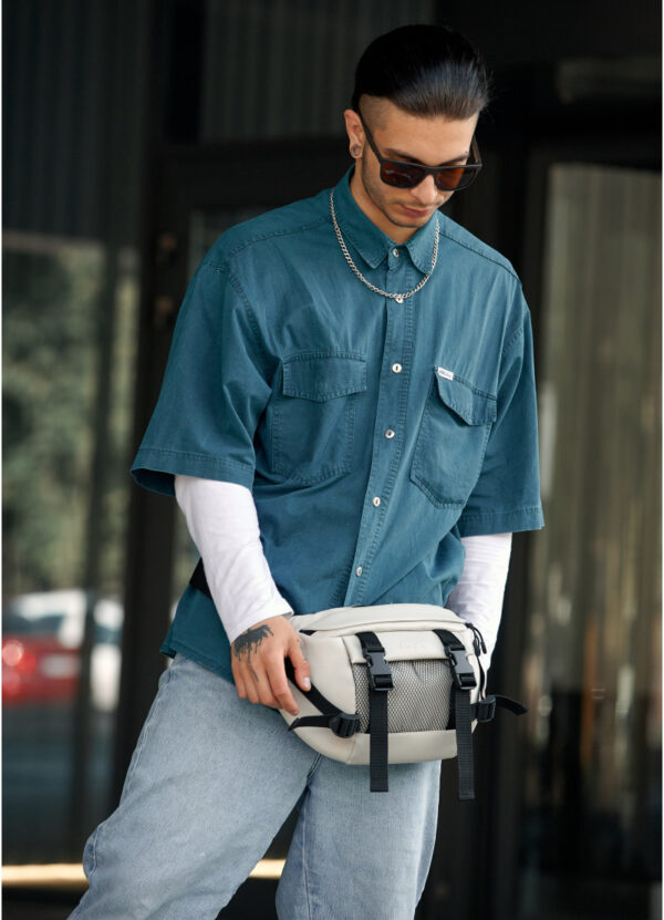 Сумка-бананка чоловіча Sambag Dynamicdart сіра