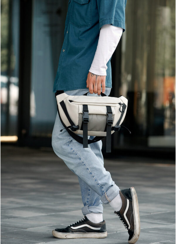 Сумка-бананка чоловіча Sambag Dynamicdart сіра