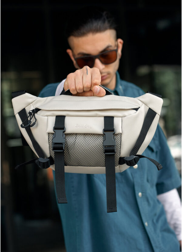 Сумка-бананка чоловіча Sambag Dynamicdart сіра