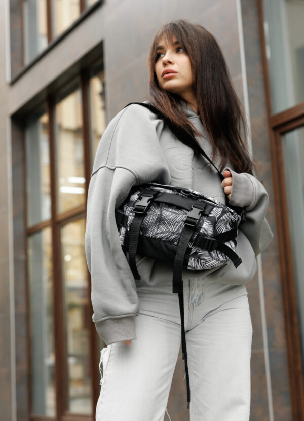 Сумка-бананка женская Sambag Dynamicdart пальмовый принт