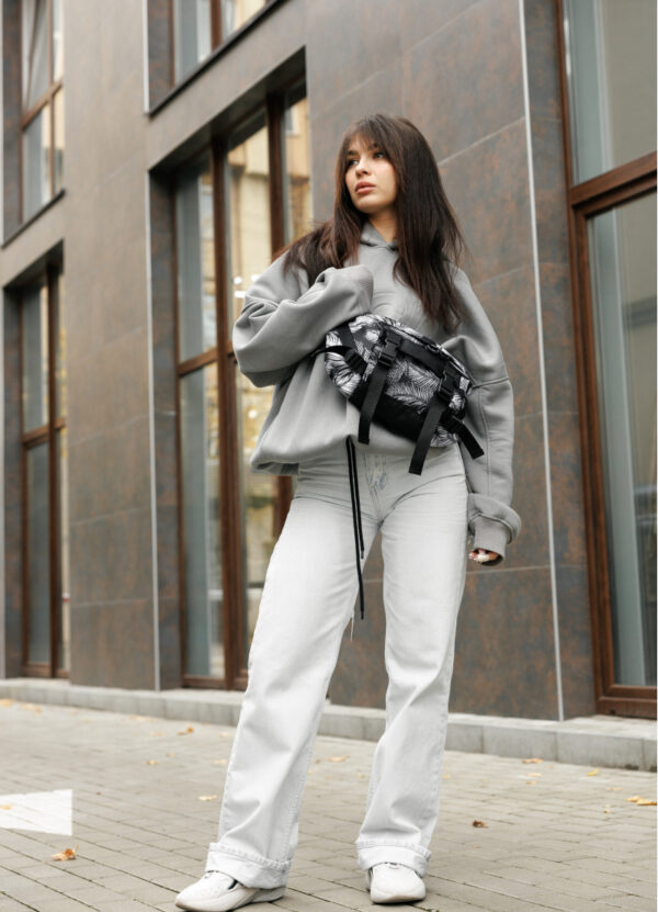 Сумка-бананка женская Sambag Dynamicdart пальмовый принт