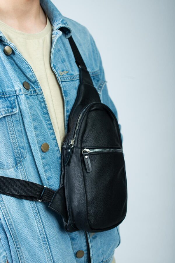 Сумка слинг мужская Skill черная