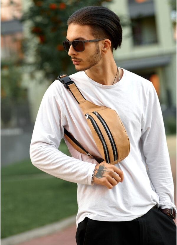 Бананка мужская Sambag Tirso Bts бежевая