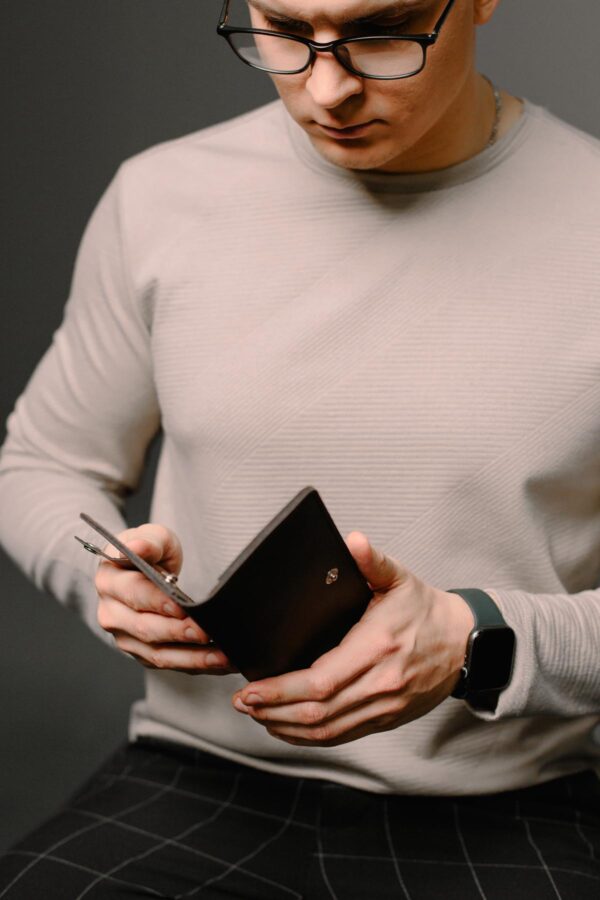 Портмоне мужское Skill коричневое