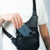 Сумка слінг чоловіча Skill чорна